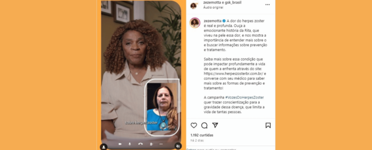 GSK lança campanha Vozes do Herpes Zoster