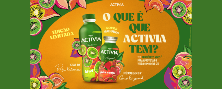 Activia reinventa o verão com novos sabores assinados por Rafa Kalimann e Cauã Reymond
