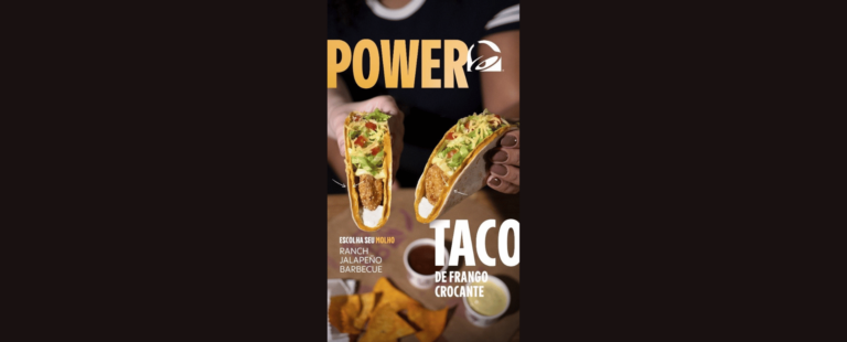Taco Bell amplia linha Power Taco com sabor de Frango Crocante no Brasil