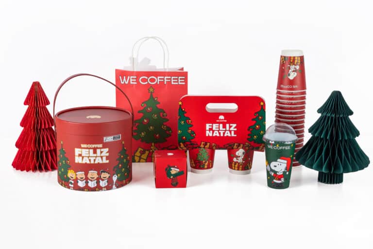 We Coffee apresenta Snoopy em collab exclusiva para as festas do fim de ano