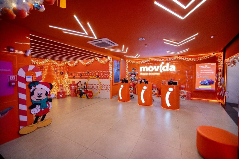 Movida se une a Disney para trazer a magia do Natal às lojas de locação de veículos