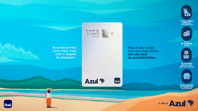 Azul e Itaú lançam campanha para clientes que amam viajar
