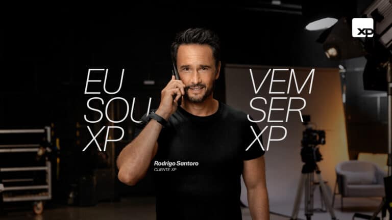 XP escala Rodrigo Santoro, ator e cliente da empresa, para campanha que coloca o investidor como protagonista