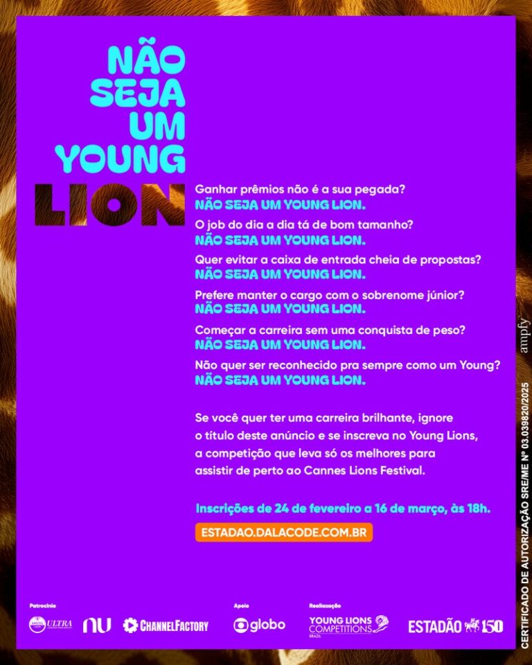 Young Lions Brazil 2025 abre inscrições em 24 de fevereiro