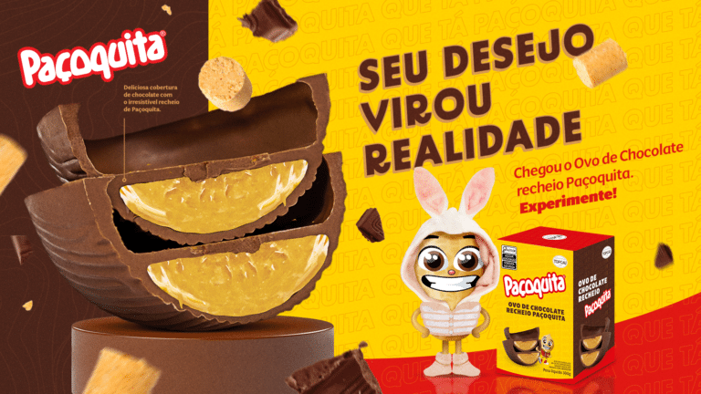 Paçoquita lança Ovo de Páscoa e aposta em uma edição especial para os fãs da marca