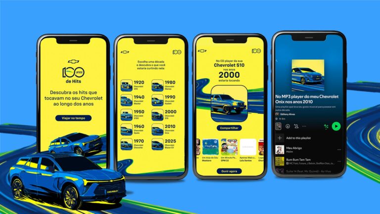 Chevrolet celebra 100 anos com campanha imersiva inédita que resgata clássicos no Spotify