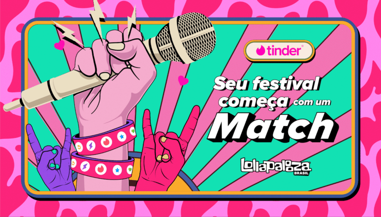 Tinder distribuirá “Pulseira do Match” no  Lollapalooza Brasil 2025