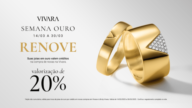 Vivara promove a Semana Ouro com valorização do minério em 20% a mais que o valor de mercado