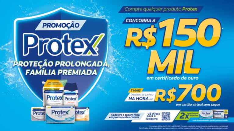 Protex promove promoção “Proteção Prolongada, Família Premiada 2025” com prêmios de até R$ 150 mil
