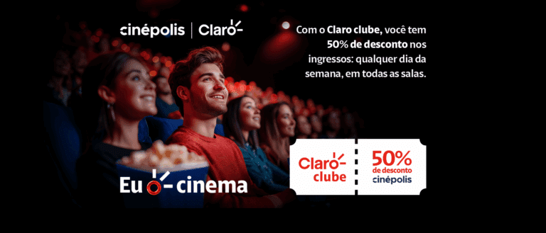 Claro e Cinépolis fecham parceria para 50% de desconto em ingressos em todos os cinemas da rede e naming rights de sala no JK Iguatemi