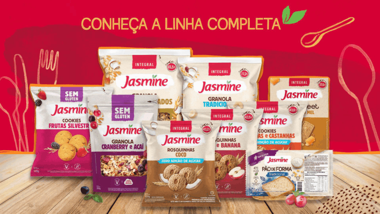 Jasmine apresenta novas embalagens mais práticas e modernas para todo portfólio