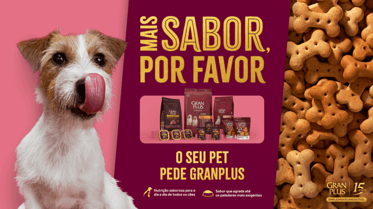 GranPlus, da BRF Pet, completa 15 anos e lança nova fase da campanha “Mais Sabor Por Favor”