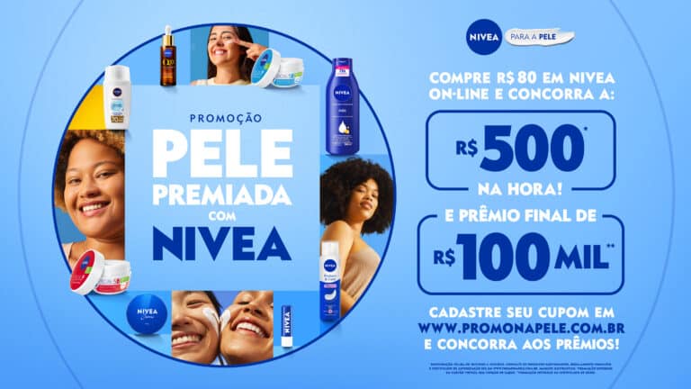 NIVEA transforma o cuidado com a pele em experiência digital com prêmio de R$ 100 mil