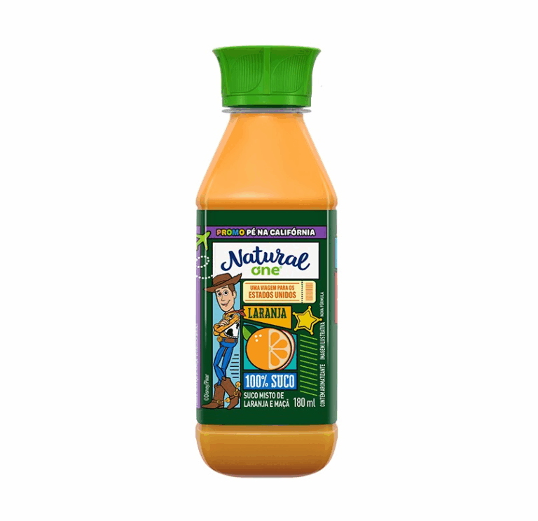 Natural One lança linha de suco infantil inspirada em Toy Story