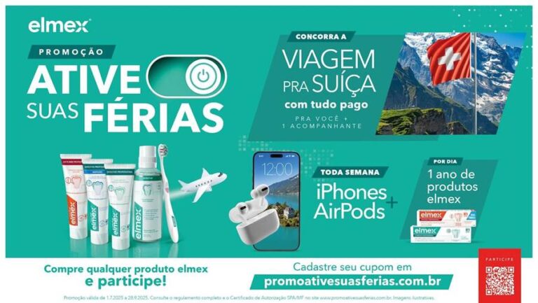 Elmex promove viagem para a Suíça em nova edição da promoção ative suas férias