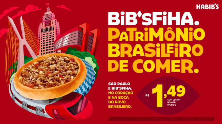 Habib’s lança campanha que consagra a Bib’sfiha como patrimônio brasileiro de comer