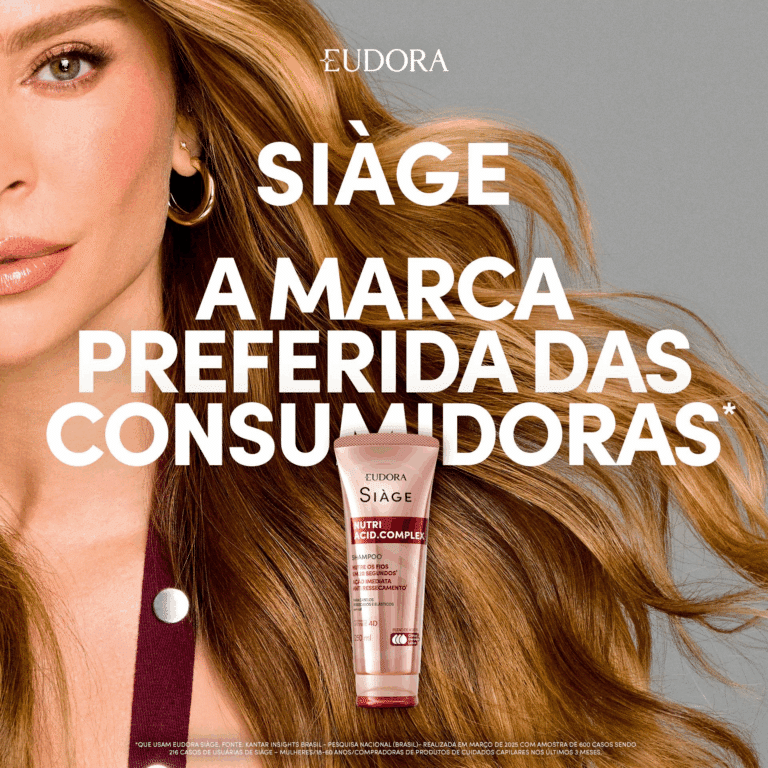 Eudora Siàge é eleita a marca de cabelos preferida entre as consumidoras