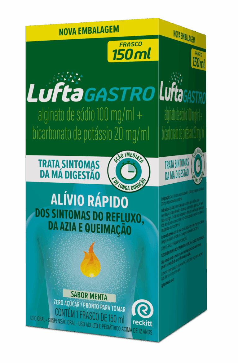 Luftagastro relança o formato garrafa para alívio da azia e refluxo