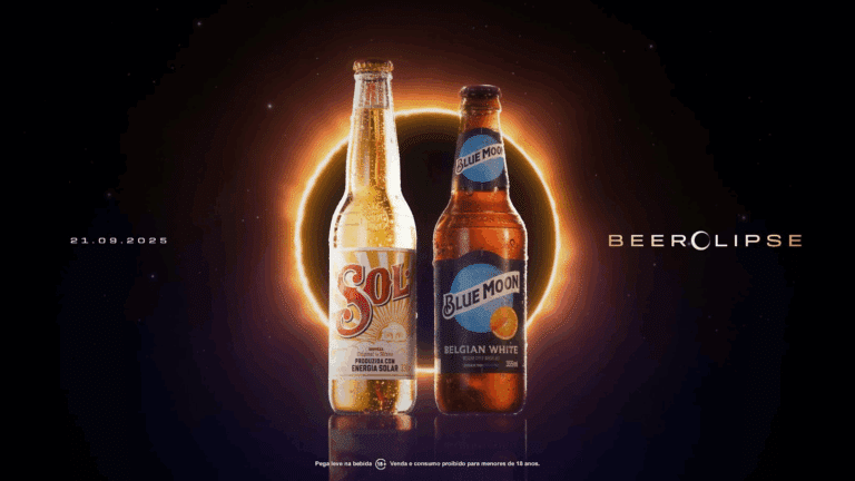 Blue Moon e Sol se unem em campanha inédita inspirada no eclipse solar