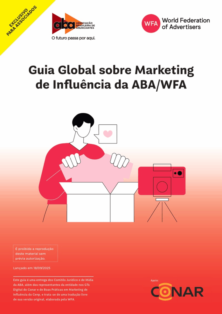 ABA lança Guia Global sobre Marketing de Influência para promover práticas mais responsáveis e éticas no Brasil