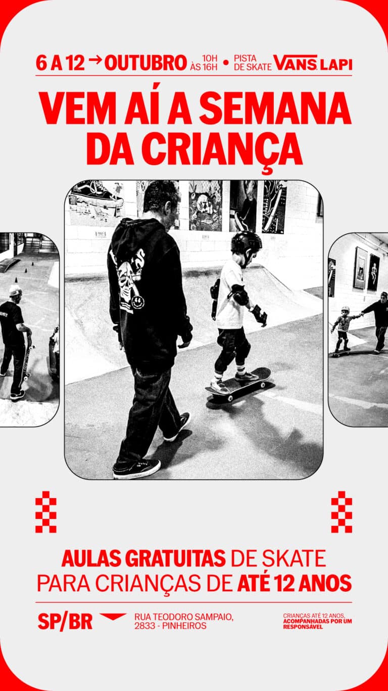 Vans celebra o Dia das Crianças com ação em lojas e programação exclusiva na pista de skate