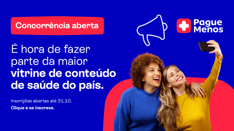 Pague Menos anuncia concorrência (BID) para agências de redes sociais, marketing de influência e conteúdo