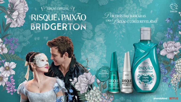 Coty Apresenta Colaboração Inédita de Risqué & Paixão com Bridgerton, Série de Sucesso da Netflix