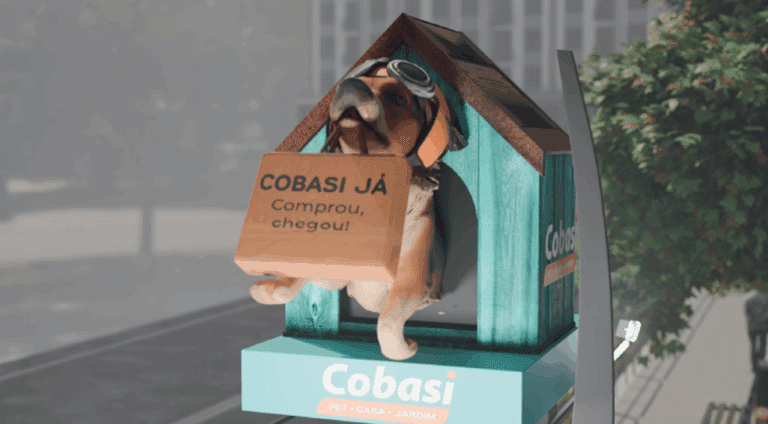 Cobasi cria escultura 3D e promove ação no Méqui 1000 para divulgar serviço de entregas em até 1h