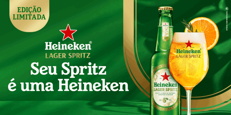 Heineken® traz inovação e apresenta Lager Spritz, nova experiência na categoria de cervejas