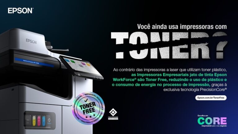 Epson estreia campanha “Toner Free” no Brasil que inclui comercial com Tiago Leifert