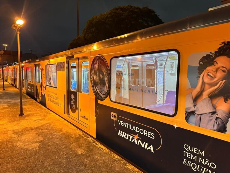 Britânia leva campanha de ventiladores ao Metrô de São Paulo com ativação de alto impacto