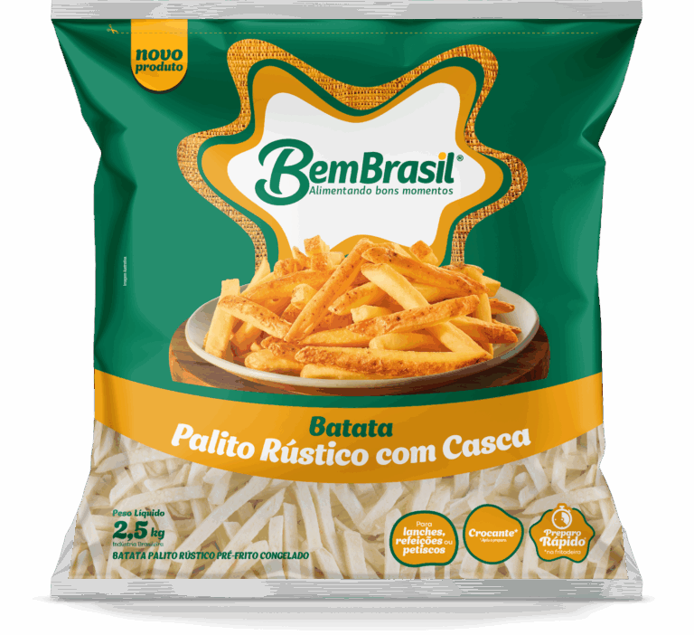 Bem Brasil apresenta nova Batata Palito Rústico com Casca e leva mais sabor e crocância ao mercado de congelados