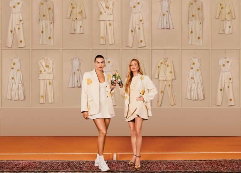Stella Artois une tênis e moda em coleção desenhada por Marina Ruy Barbosa com assinatura de Aryna Sabalenka