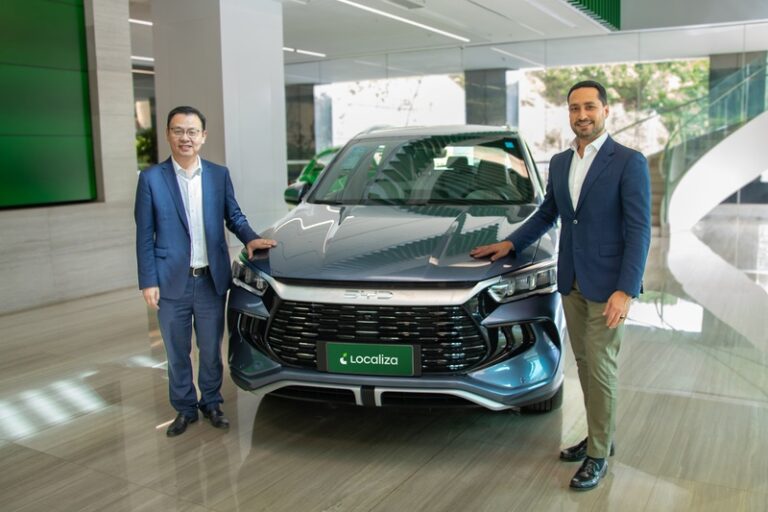 Localiza&Co anuncia acordo com a BYD para a compra de 10 mil veículos híbridos e elétricos