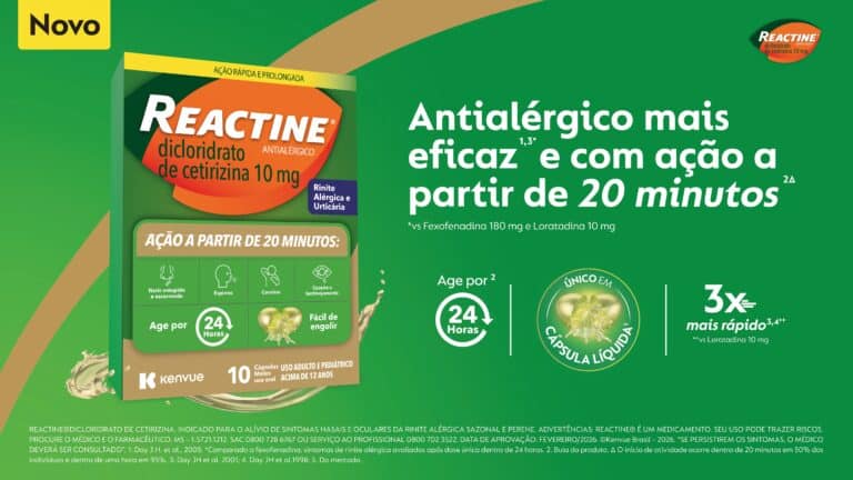REACTINE® chega ao Brasil com alívio rápido e eficaz para os sintomas da alergia