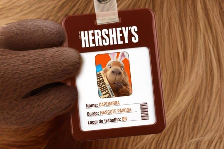 Hershey’s aposta em talento nacional ao trocar o Coelho da Páscoa por uma Capivara