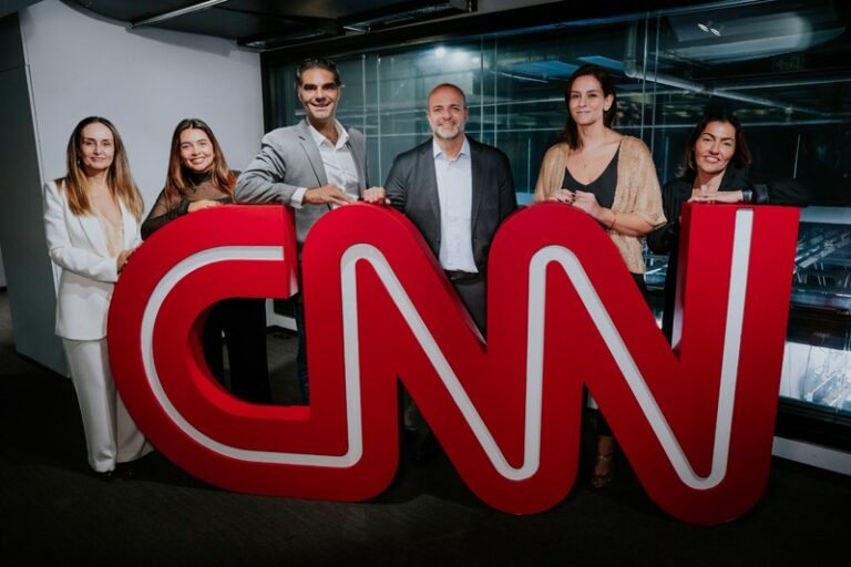 Equipe comercial da CNN Brasil em 2026: Kyscila Coelho, Vanessa Gregoraci, Rodrigo Tamer, Bruno Bianchini, Mariana Garbin e Manuella Menezes