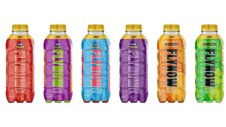 FlyNow, nova marca de isotônicos da Cimed lançada em 2026 com sabores desenvolvidos em parceria com a Fini