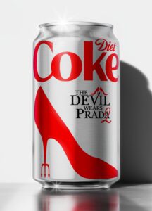 Projeto global de identidade visual da Diet Coke para O Diabo Veste Prada 2 liderado pela Tátil Design com desdobramentos em sete países em 2026