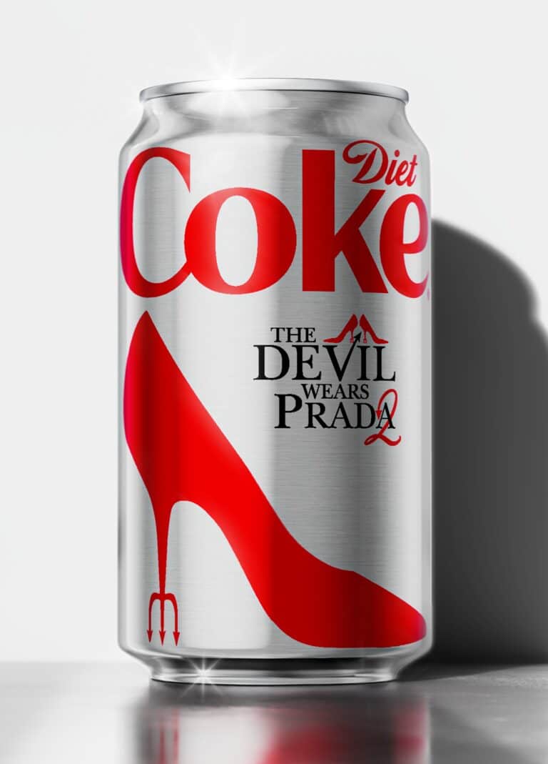 Projeto global de identidade visual da Diet Coke para O Diabo Veste Prada 2 liderado pela Tátil Design com desdobramentos em sete países em 2026