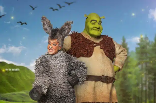 Elenco de Shrek O Musical em São Paulo 2026 com Tiago Abravanel como Shrek no Teatro Renault