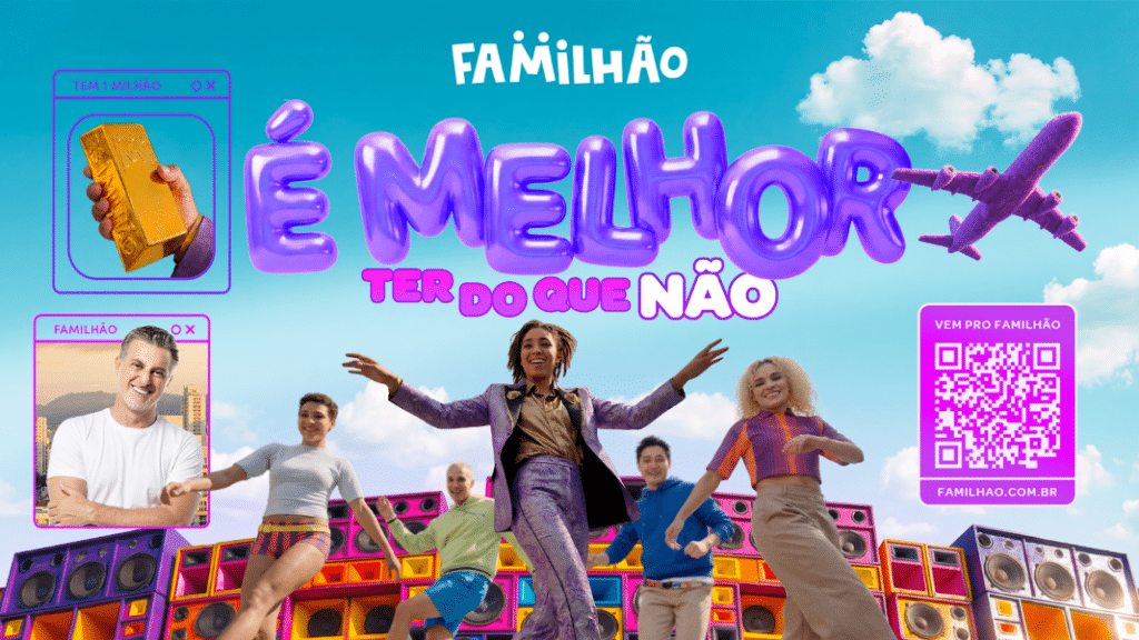Campanha É melhor ter do que não do Familhão na TV Globo em 2026 com filme produzido inteiramente por inteligência artificial