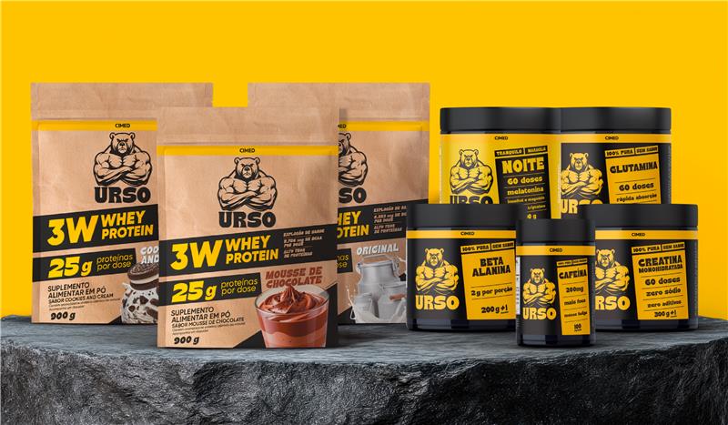 Cimed, URSO, suplementacao, Lavitan, wheyprotein, creatina, NovaEra, lancamento, marketingdigital