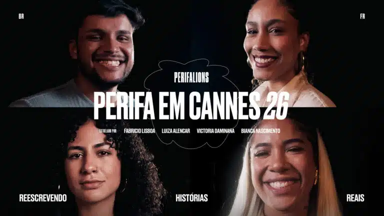 PerifaLions abre inscrições para o Perifa em Cannes 2026 com briefing da Eletromidia e viagem ao Festival de Cannes para as três duplas vencedoras