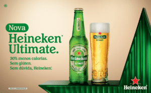 Heineken Ultimate nova cerveja com 97 calorias sem glúten e menor teor alcoólico lançada com exclusividade no Brasil em maio de 2026
