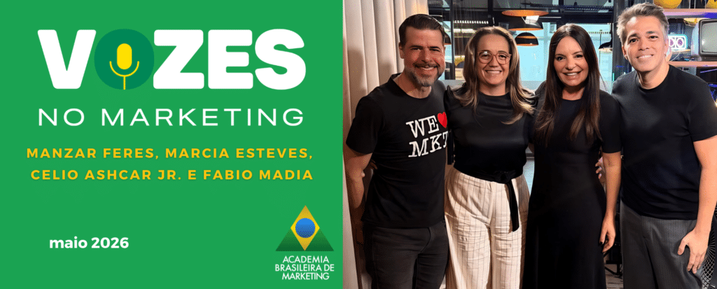 Manzar Feres Diretora de Negócios da Globo entrevistada no podcast Vozes no Marketing da Academia Brasileira de Marketing