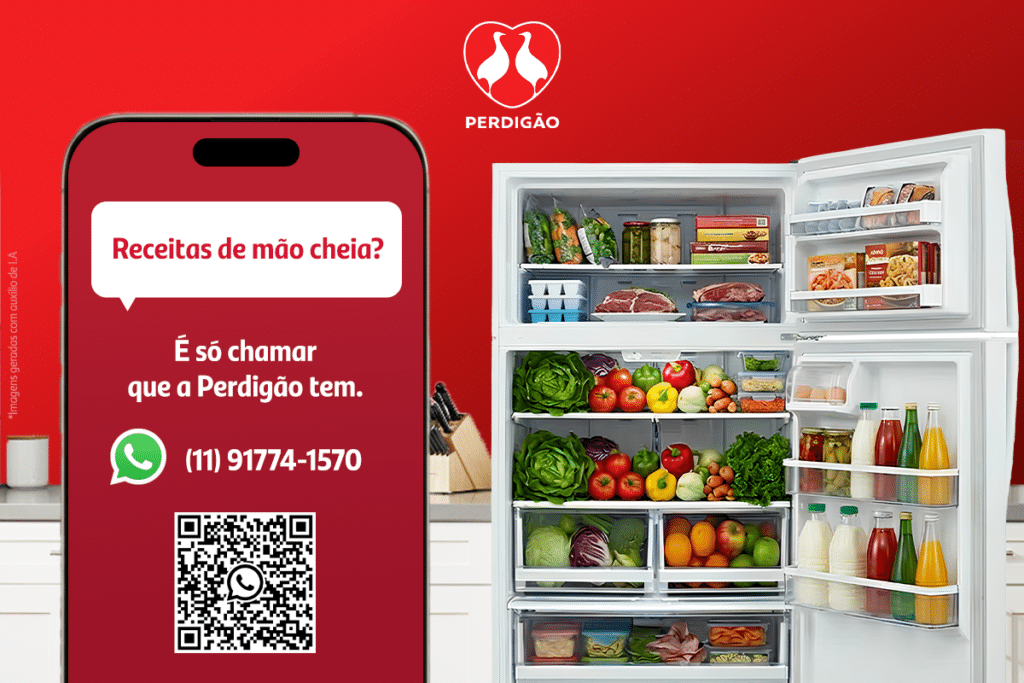 Perdigão amplia função Leitura da Geladeira no WhatsApp com IA Gemini 2.5 Flash para identificar itens de saúde e sugerir receitas em maio de 2026