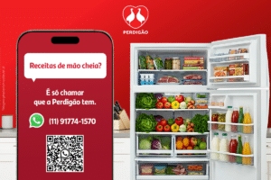 Perdigão amplia função Leitura da Geladeira no WhatsApp com IA Gemini 2.5 Flash para identificar itens de saúde e sugerir receitas em maio de 2026