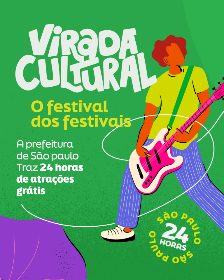 Virada Cultural 2026 acontece nos dias 23 e 24 de maio com campanha criada pela Nacional Comunicação
