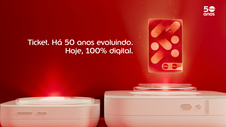 Ticket celebra 50 anos com campanha criada pela Euphoria Creative que mostra evolução da marca do talão ao 100 por cento digital com estreia no Fantástico em maio de 2026